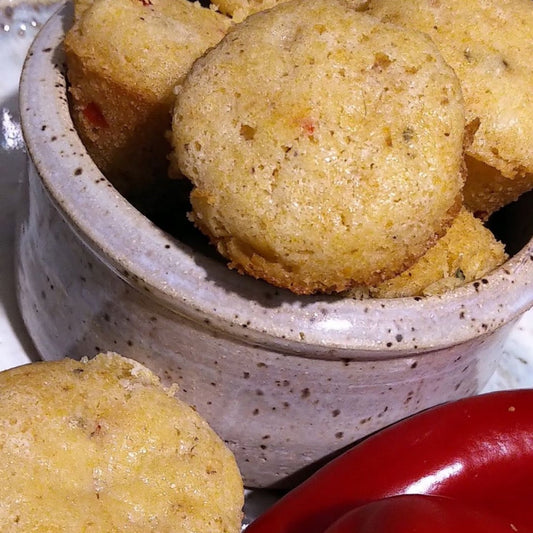 Gluten Free Jalapeno Cheddar Cornbread Muffins